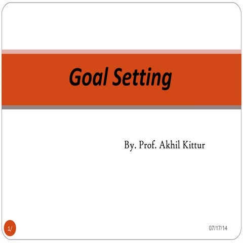 Goal Setting - Expalined with images
