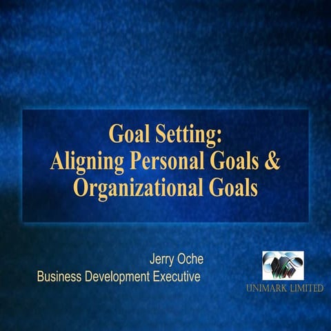 Goal setting session