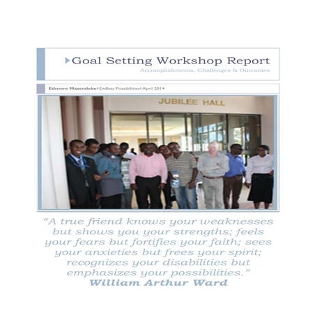 Goal setting workshop report