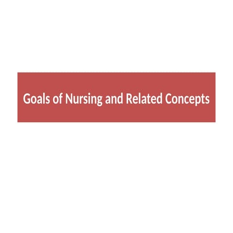 Goals of Nursing and related concepts today.pptx
