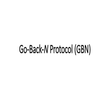 Go back-n protocol | PPTX
