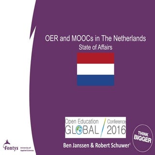 OER and MOOCs in the Netherlands: S...