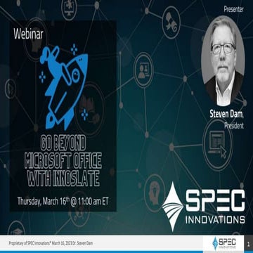 Go Beyond Microsoft Office With Innoslate