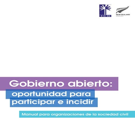 Aplicación de los principios de Open Government a las políticas ...