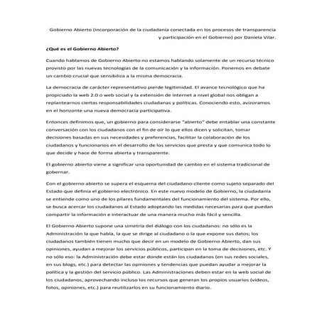 Gobierno abierto