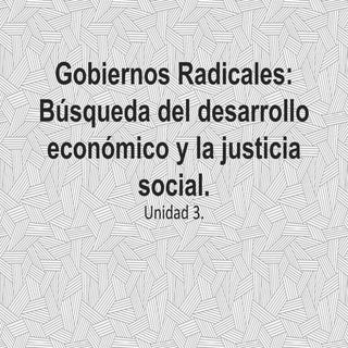 Gobiernos radicales