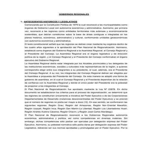Gobiernos regionales y locales | DOCX