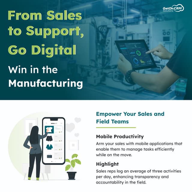 From Sales to Support, Go Digital: Win in the Manufacturing | PDF