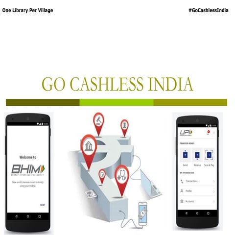 How to create cashless society in India?