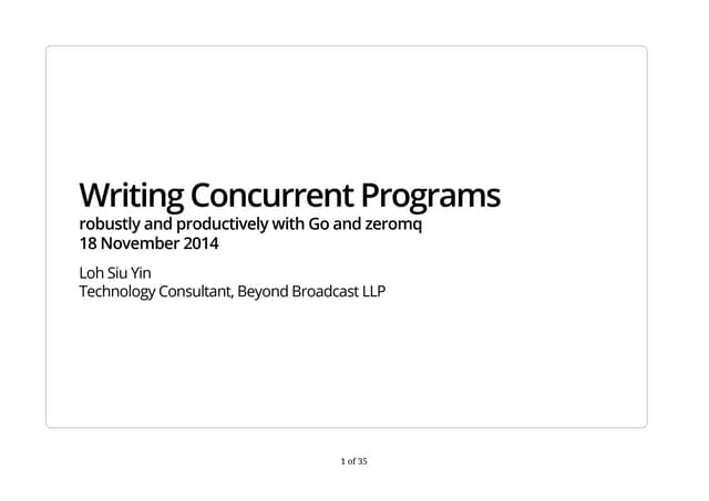 Go concurrency