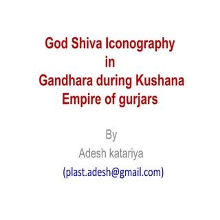 God shiva iconography in kushana ki...