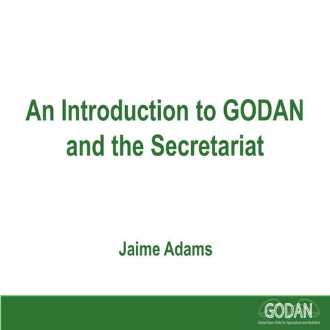 Introducing GODAN | PPTX