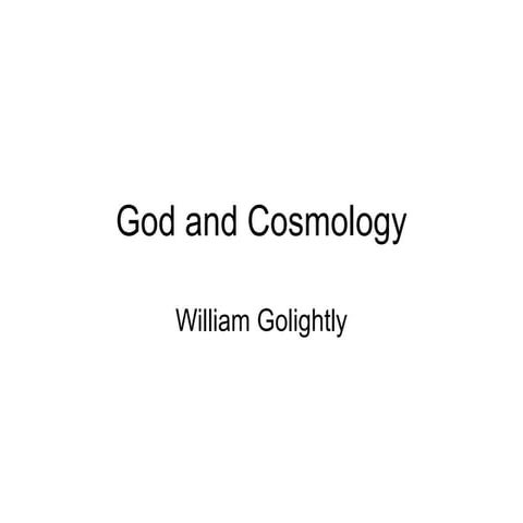  God and Cosmology
