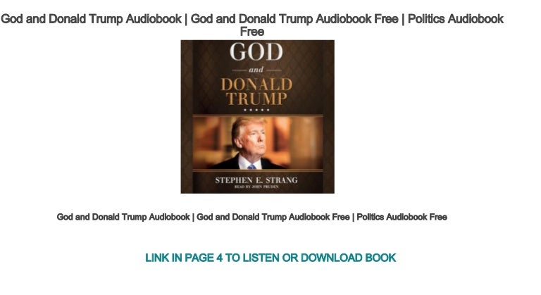 God and Donald Trump Audiobook | God and Donald Trump Audiobook Free