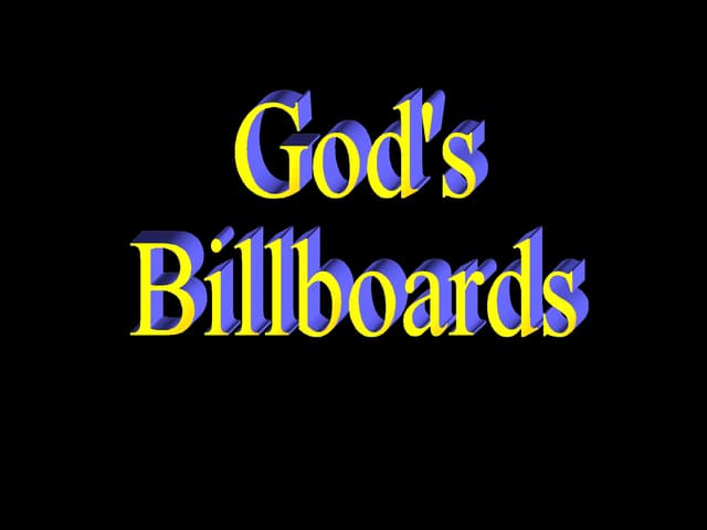 God's Billboards