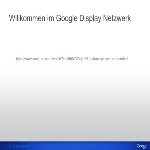 AdWords Konferenz_2012: Christoph Godderidge - Display Netzwerk