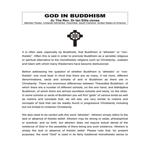 GOD IN BUDDHISM