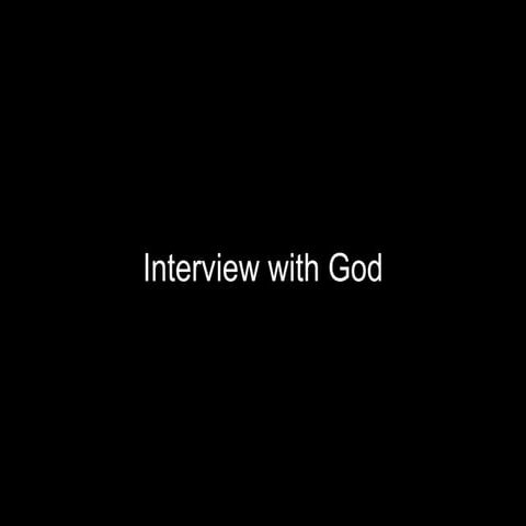 God interview