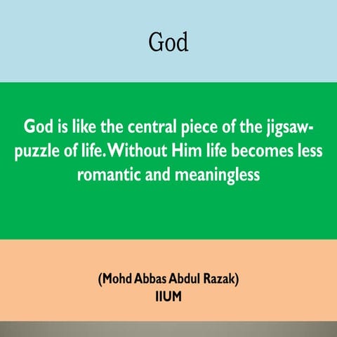 God & Jigsaw-Puzzle
