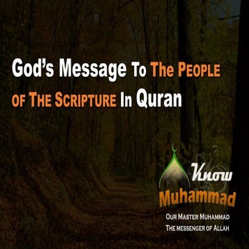 God message to the people of the scripture in quran.pptx