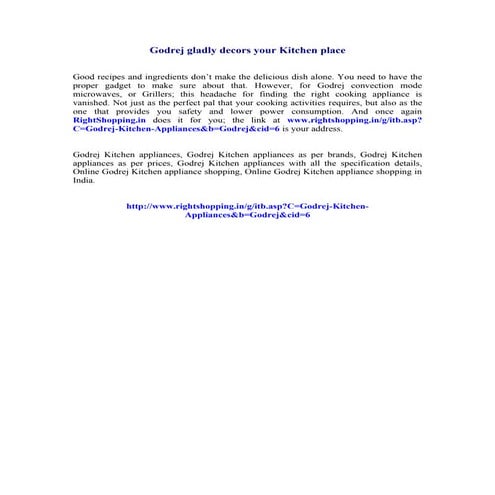 Godrej gladly decors your kitchen place