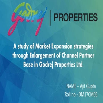 Godrej Properties Ltd. Summer Internship
