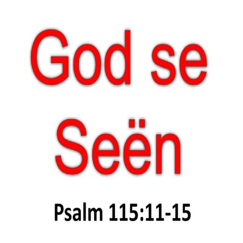 God se seen | PPT