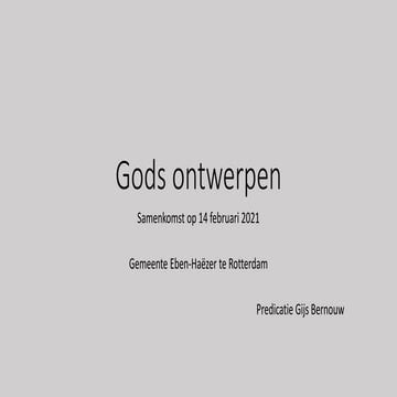 Gods ontwerpen 2
