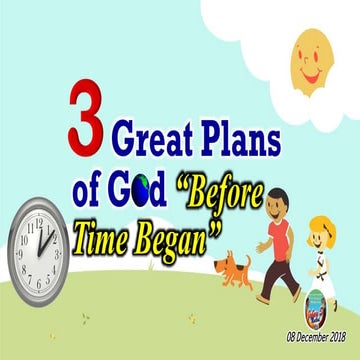 God's plan before time began
