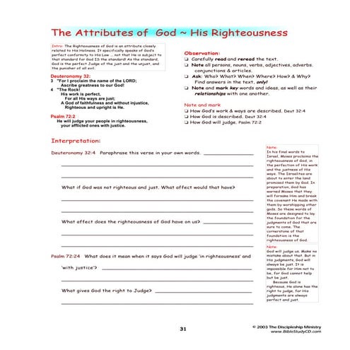 God's righteousness