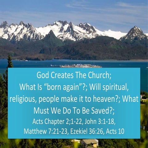 God the holy spirit creates the 1st. christians and the church, Acts Chapter ...