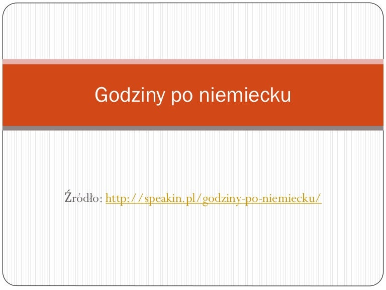 Godziny Oficjalne I Nieoficjalne Niemiecki Godziny niemiecki