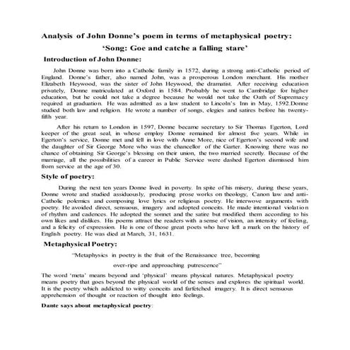 Goe and catche the falling stare