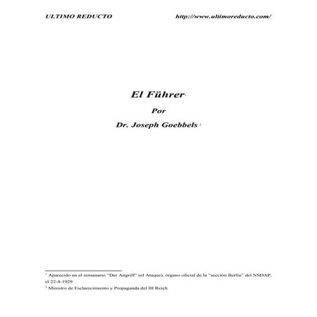 Goebbels, joseph   fuhrerr