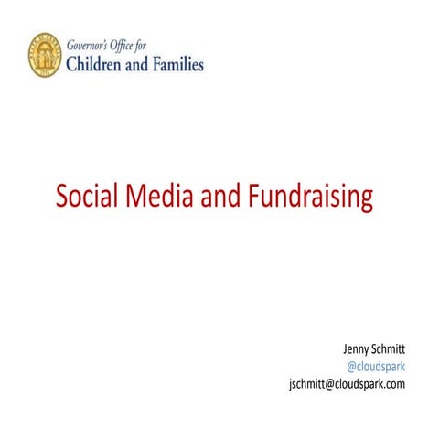 Social Media, Marketing and Fundraising