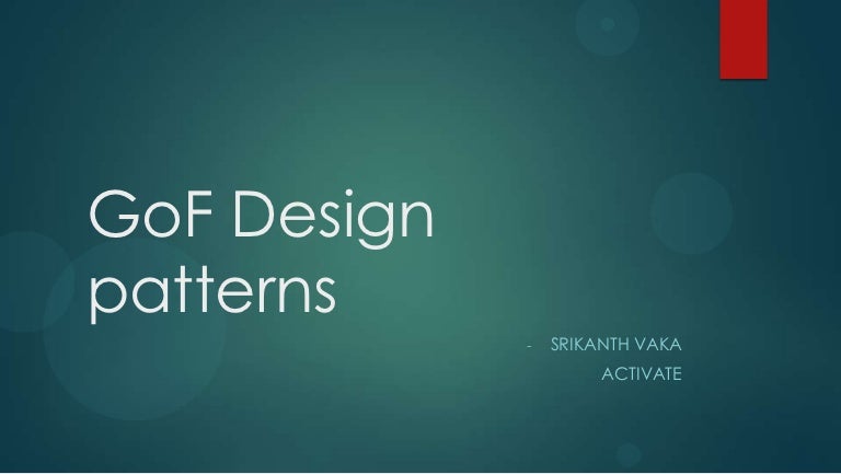 Gof Design Patterns
