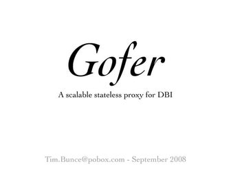 DBD::Gofer 200809