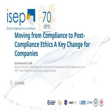 [DSC DACH 25] Emmanuel Goffi - Moving from Compliance to Post-Compliance Ethi...