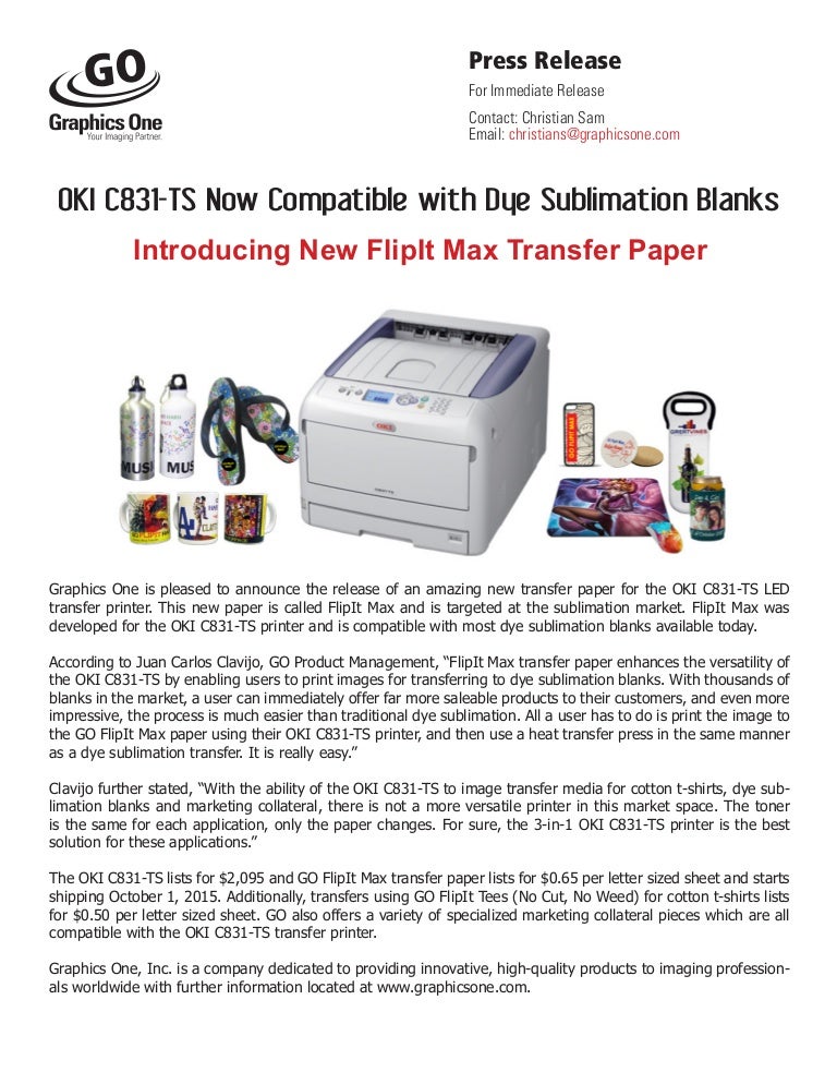 oki sublimation printer