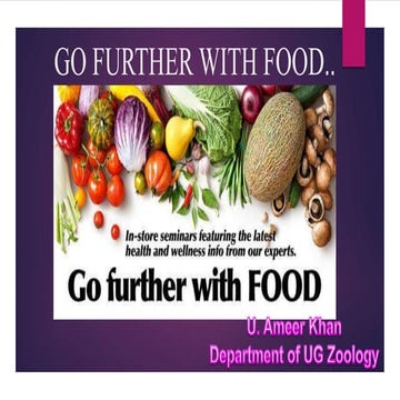 Go further with food or the future foods | PPTX