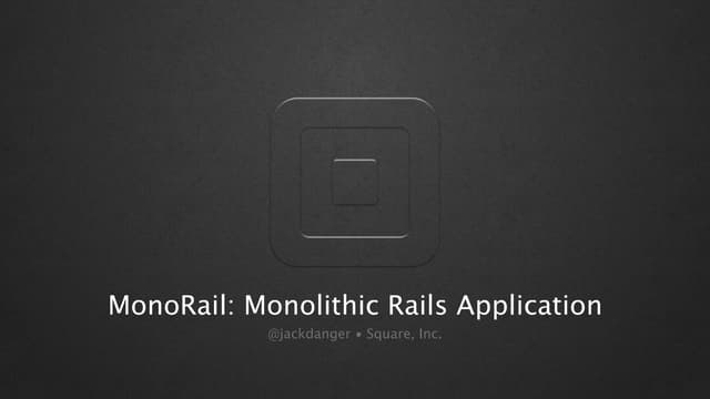 MonoRails - GoGaRuCo 2012