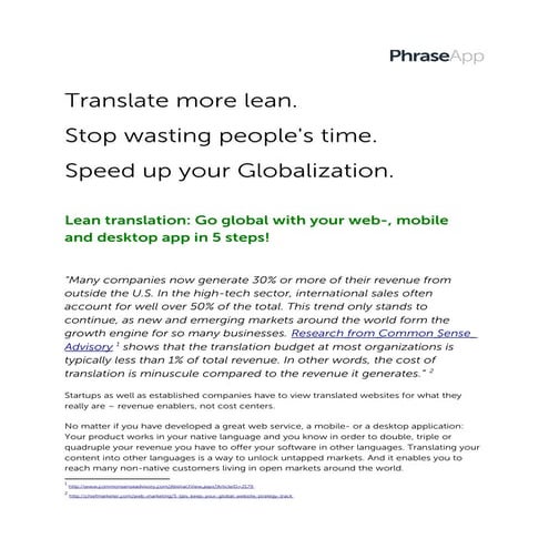 Lean Translation - 
