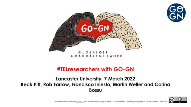 #TELResearchers with GO-GN 