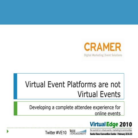 Virtual Event Platforms are not Virtual Events