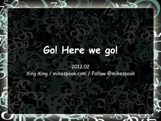 Go! here we go!