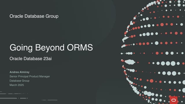 Going beyond ORMs with JSON Relational Duality Views
