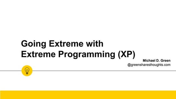 Xtreme Programming | PPT