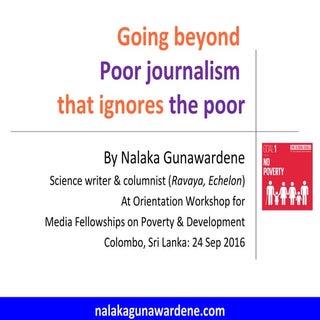 Going Beyond Poor Journalism that I...