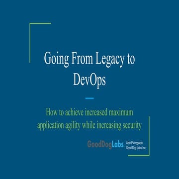 Going From Legacy To DevOps
