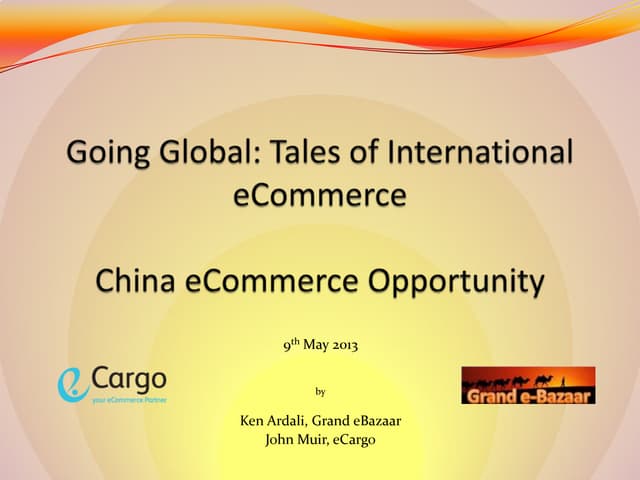 Going global- eCargo